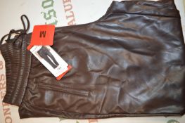 *Hilary Radley Lady’s Chocolate Leather Look Trousers Size: M