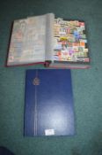 Two Stamp Albums and Contents