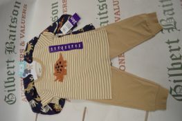 Pekkle Kid’s 4pc Jogger Set with Dinosaur Design Size: 24 months