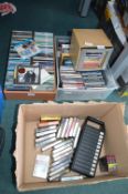 Two Boxes of CDs and Cassette Tapes etc.
