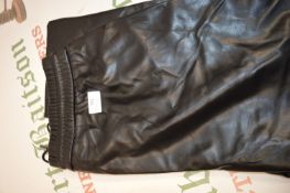 *Hilary Radley Lady’s Black Leather Look Trousers Size: L