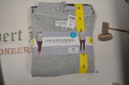 *Live Love Lounge by Karen Neuburger 2pc Long Sleeve Lounge Set in Grey & Lilac Size: S