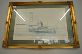 Framed David Bell Humber Ferry Print