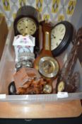 Assorted Clocks and Barometers