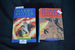 Two Harry Pottery First Edition Hardbacks