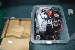 Security Cameras etc. and a Box of Self Seal Wages