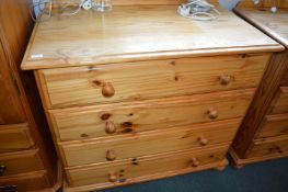 Solid Pine Four Drawer Chest