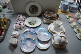 Pottery Items Including Dreamsicle Plates etc.