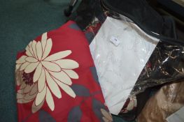 Two Pairs of Pencil Pleat Curtains 4'6