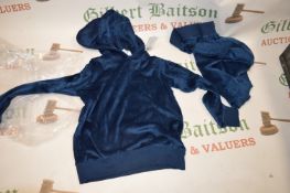 Jezzie’s Girl’s 2pc Blue Velour Lounge Set with Hood Size: M