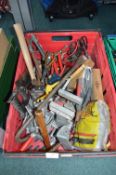 Crate of Assorted Hand Tools etc.