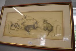 Cat Print by Shelia Willis