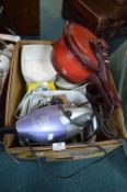 Kitchenware Including Cutlery, Vintage Scales, and