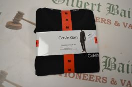 *Clavin Klein Long Sleeve Jogger Set in Black Size: M