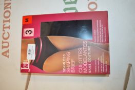 *Jezebel Black Seamless Shaping Briefs 3pk Size: M