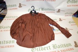 *Hilary Radley Chocolate Long Sleeve Top Size: L