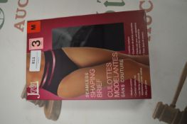 *Jezebel Black Seamless Shaping Briefs 3pk Size: M