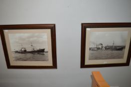 Pair of Framed Hull Trawler Photographs, Cape Cana
