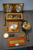 Barometers and Clocks etc.