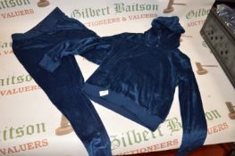 Jezzie’s Girl’s 2pc Blue Velour Lounge Set with Hood Size: XL