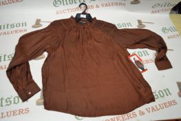 *Hilary Radley Chocolate Long Sleeve Top Size: M