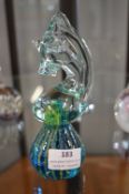 Medina Glass Horse Paperweight