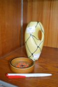 John Clappison 1970's Vase and a Small Hornsea Dis