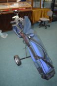 Child's Golf Club Set with Bag, and Dunlop Trolley