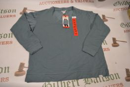 *Orvis Lady’s Classic Collection Blue V-Neck Top Size: M