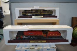 Two Scale Model Steam Trains