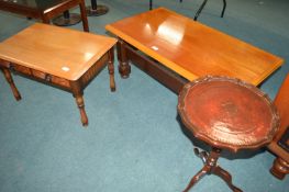 Two Coffee Tables and a Wine Table