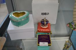 Danbury Mint Commemorative Crown, plus Trinket Box