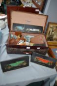 Vintage Suitcase Containing Collectible Items and