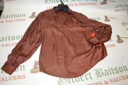 *Hilary Radley Chocolate Long Sleeve Top Size: M
