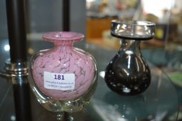 Two Glass Vases Including One Medina