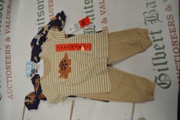 Pekkle Kid’s 4pc Jogger Set with Dinosaur Design Size: 9 months