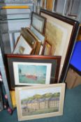 Assorted Framed Pictures and Prints (cage not incl