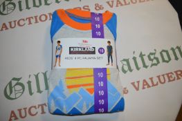 Kirkland Boy’s 4pc Pyjama Set Size: 10 years