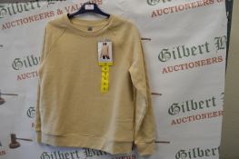 *Mondetta Light Beige Fleece Crewneck Sweatshirt Size: S