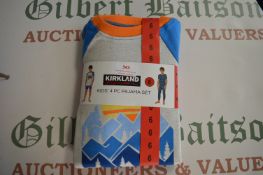 Kirkland Kid’s 4pc Pyjama Set Size: 6 years