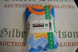 Kirkland Kid’s 4pc Pyjama Set Size: 8 years