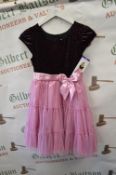 Jona Michele Girl’s Pink & Black Dress Size: 10 years