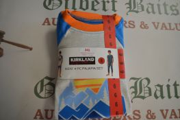 Kirkland Kid’s 4pc Pyjama Set Size: 6 years