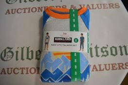 Kirkland Kid’s 4pc Pyjama Set Size: 8 years
