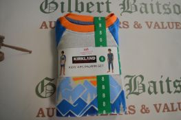Kirkland Kid’s 4pc Pyjama Set Size: 8 years