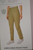 *Mondetta Lady’s Beige Lined Cargo Pants Size: 12
