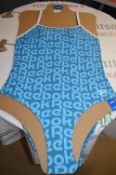 *Reebok Lady’s Blue One Piece Swimsuit Size: L