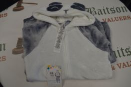 Kid’s Panda Hooded Fleece Sleeper Size: S 7-8 years
