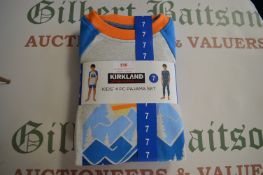 Kirkland Kid’s 4pc Pyjama Set Size: 7 years