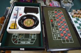 Gaming Compendium Including Roulette Wheel etc.